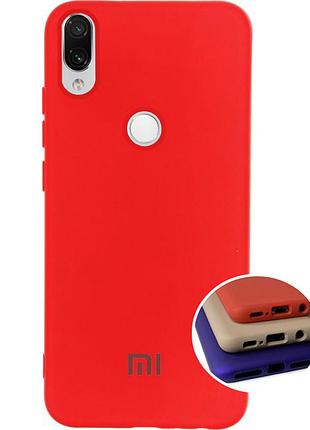 Чехол silicone full case для xiaomi redmi 7 (24) red красный