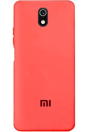 Чохол silicone case premium для xiaomi redmi 8a camelia (15) світло-червоний