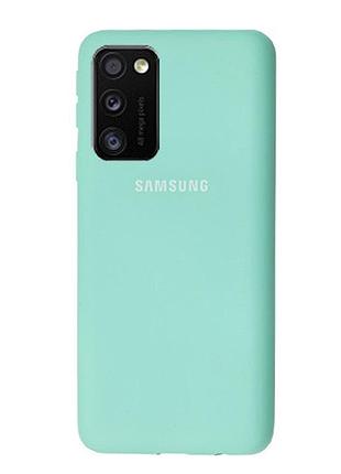 Чехол silicone case для samsung premium s20 sea blue (02) бирюза