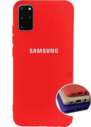 Чохол silicone full case для samsung a81 (24) red червоний
