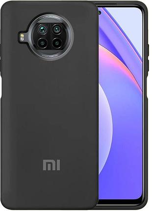 Чехол silicone case premium для xiaomi mi 10t lite black (03) черный