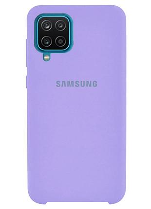 Чохол silicone case для samsung premium a42 lilac (13) ліловий