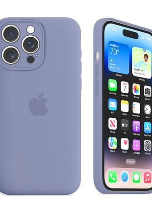 Чохол із захистом камери kassel silicone camera protective для iphone 13 pro (46) сірий lavender gray