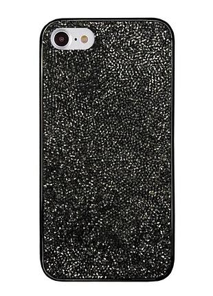 Чохол silicone diamond the bling world case для iphone se 2020 (02) black чорний