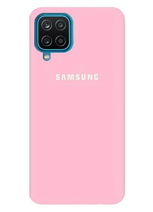 Чехол silicone case для samsung premium a42 light pink (17) розовый