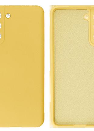 Чохол силіконовий full camera protective для samsung s21 fe (20) canary yellow жовтий