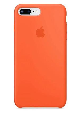 Чехол silicone case для iphone 7 plus orange оранжевый