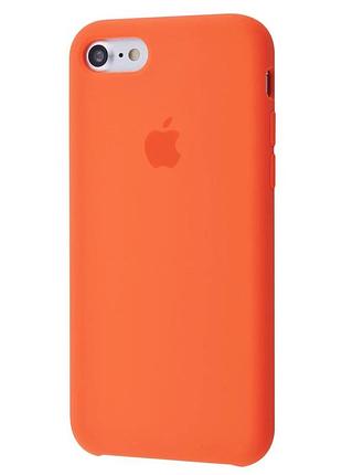 Чехол silicone case для iphone 7 orange оранжевый