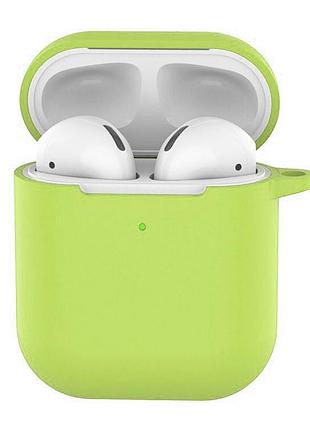 Чехол silicone case soft для airpods mint (20) мятный