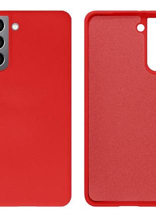Чехол silicone case camera protective для samsung s24 plus (01) красный red
