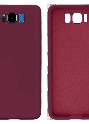 Чохол silicone case camera protective для samsung s8 (23) марсала marsala