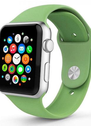 Силиконовый ремешок для apple watch 42mm/44mm/45mm mint мятный