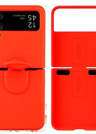 Чохол силіконовий full camera protective для samsung z flip4 (1) red червоний