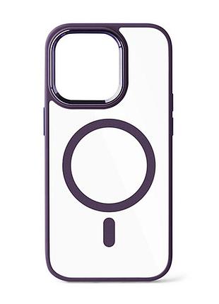 Чехол crystal shadow with magsafe для iphone 12 pro max - elderberry