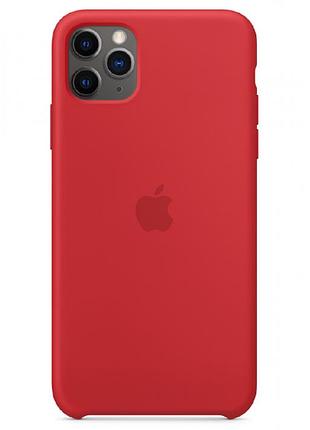 Чохол silicone case для iphone 11 pro camelia світло-червоний