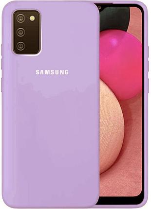 Чохол silicone case для samsung premium a02s blueberry (24) чорничний