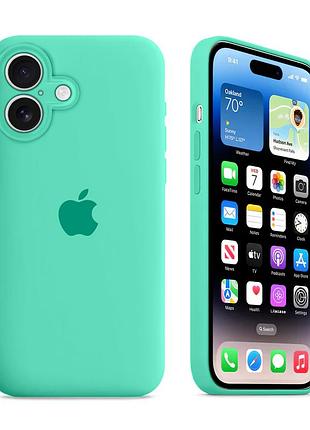 Чохол із захистом камери kassel silicone camera protective для iphone 16 (50) світло-зелений spearmint