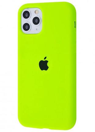 Чехол silicone case для iphone 11 pro party green ярко зеленый