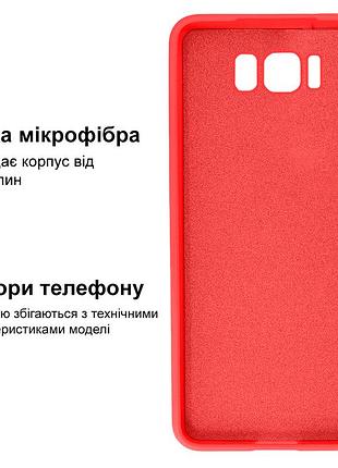 Чехол silicone case camera protective для samsung s8 plus (01) красный red 3
