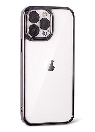 Чехол acrylic case lens protection для iphone 13 pro max - black