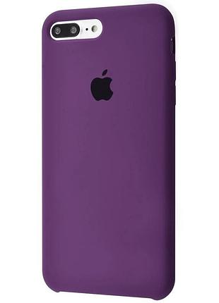 Чохол silicone case для iphone 8 plus purple фіолетовий