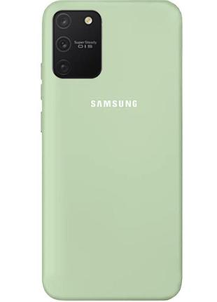 Чохол silicone case для samsung premium s10 lite mint (19) м'ятний