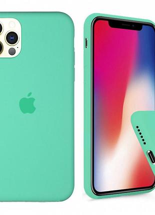 Чехол silicone full case для iphone 11 pro spearmint мятный