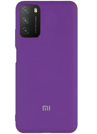 Чохол silicone case premium для xiaomi poco m3 purple (14) фіолетовий