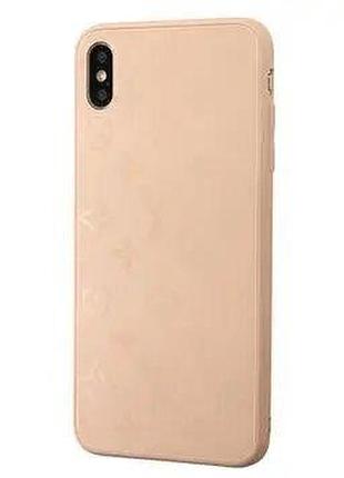 Чехол стеклянный glass case louis vuitton луи витон для iphone x/xs (05) grapefruit грейпфрут