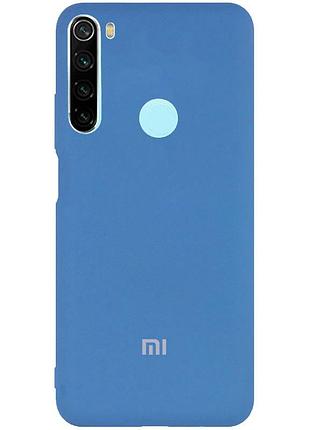 Чехол silicone case premium для xiaomi redmi note 8t blue (16) синий