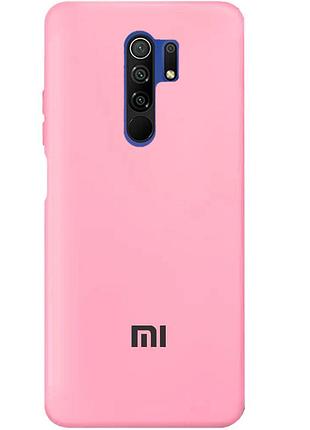 Чохол silicone case premium для xiaomi redmi 9 light pink (17) рожевий