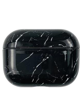 Чехол для наушников airpods pro case мрамор black (953) черный