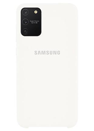 Чохол silicone case для samsung premium s10 lite white (09) білий