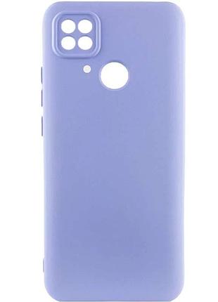 Чехол silicone case camera protective для xiaomi redmi 10c lilac (13) лиловый