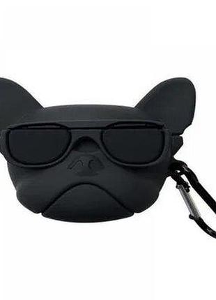 Чехол case 3d для airpods pro nike dog black (09) собака черная