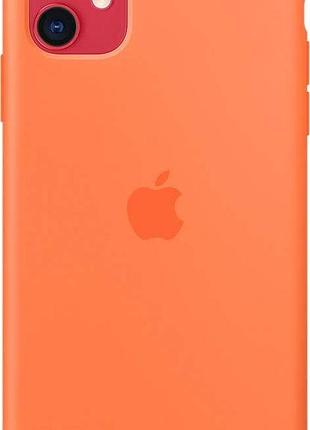 Чехол silicone case для iphone 11 orange оранжевый