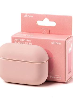 Чохол silicone case color box для airpods 3 — pink sand