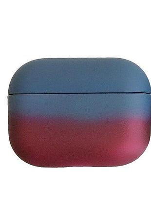 Чехол для наушников airpods pro case rainbow gradiente (градиент) сhameleon (958) сине бордовый