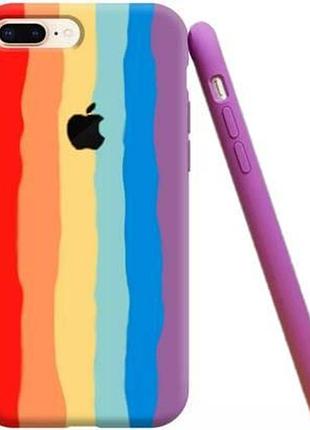 Чехол silicone rainbow case для iphone 8 plus (03) rainbow