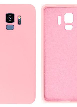 Чехол silicone case camera protective для samsung s9 (17) розовый light pink