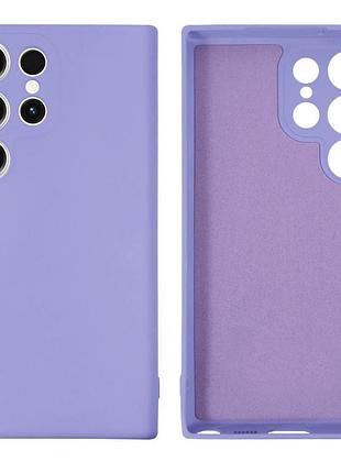 Чехол silicone case camera protective для samsung s23 ultra (13) лиловый lilac
