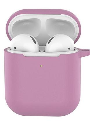 Чехол silicone case для airpods light purple (30/1) лиловый