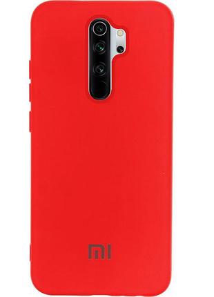 Чехол silicone case premium для xiaomi redmi 9 red (01) красный