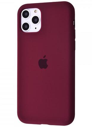 Чехол silicone case для iphone 11 pro max marsala марсала