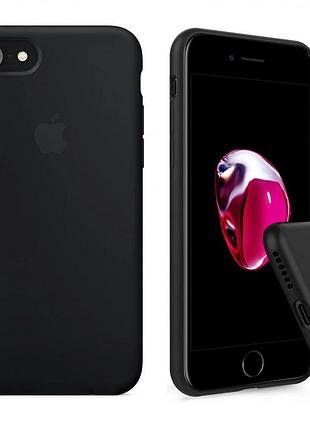 Чехол silicone full case для iphone 7 black чёрный