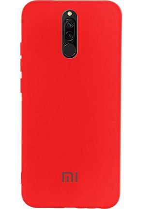 Чехол silicone case для xiaomi redmi 8 (24) red красный