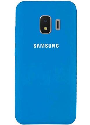 Чохол silicone case для samsung premium j260 2018 blue (16) синій