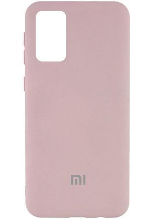 Чехол silicone case camera protective для xiaomi redmi note9t pink sand (18) пудра