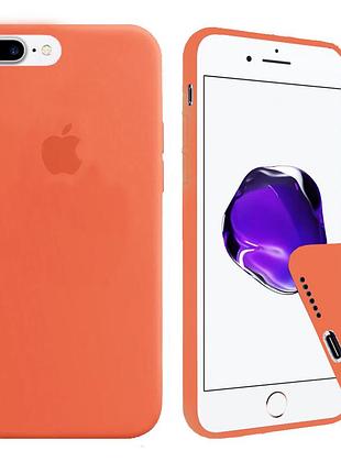 Чехол silicone full case для iphone 7 plus orange оранжевый