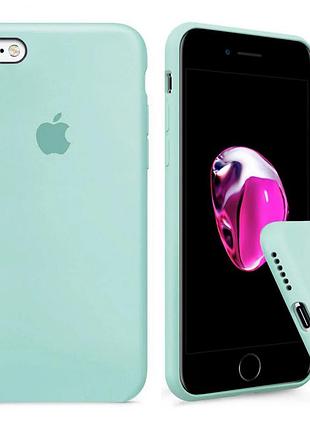 Чехол silicone full case для iphone 6 plus/6s plus turquoise светло зеленый